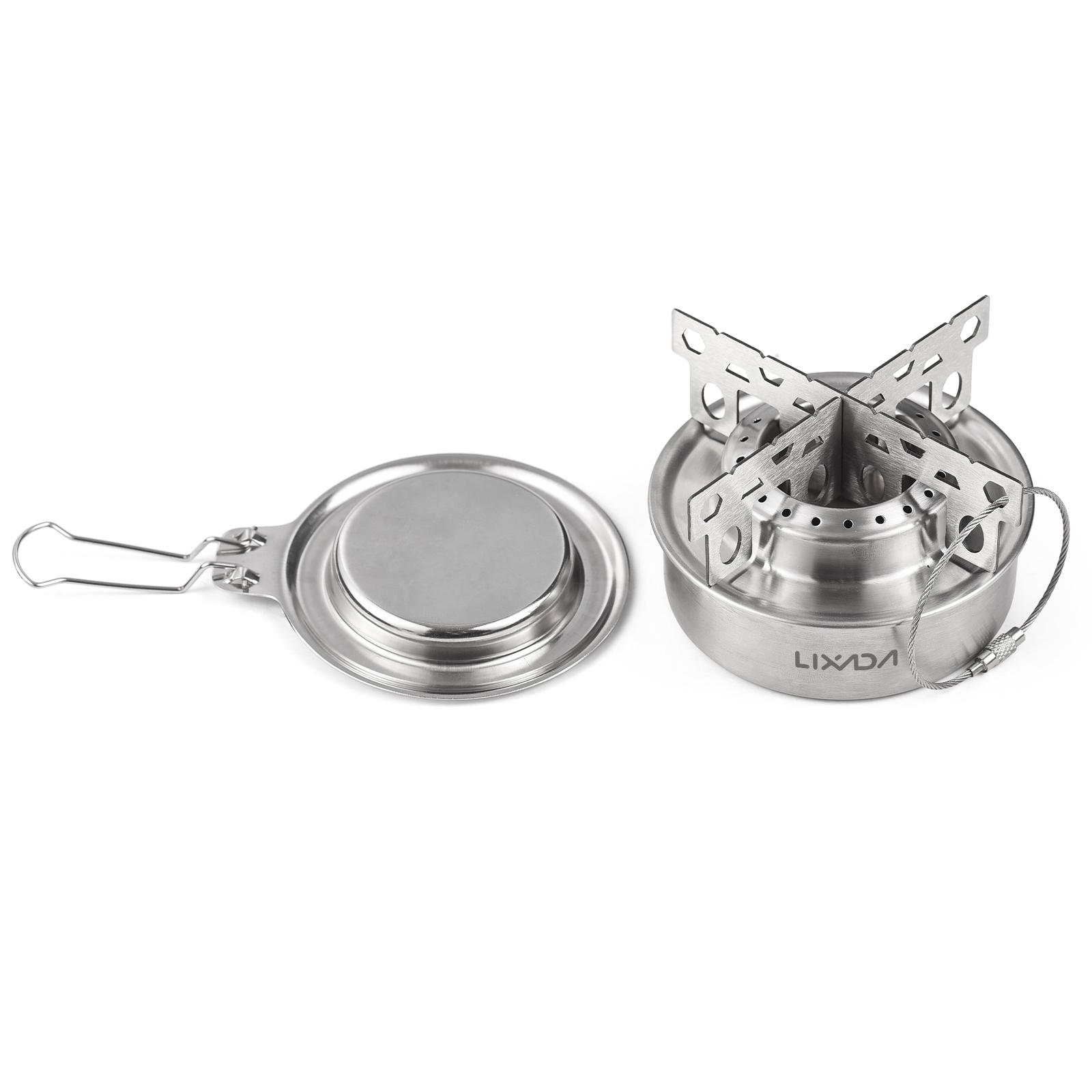 Портативная спиртовая плита с крышкой/крестовой подставкой. Сверхлегкие небольшие печи — фото 3