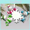 Decorative Resin Christmas Ornaments With Adorable Snowmen And Snowflakes For A Stylish Holiday Touch