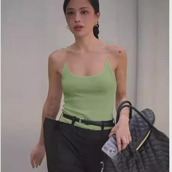 2024 Cross-Border European & American Solid Color Sleeveless Slimming Vest