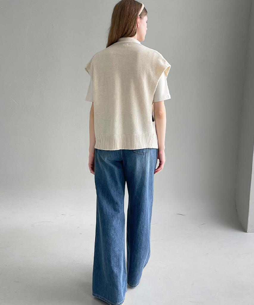SLOWLOLLI Lambswool Knit Vest