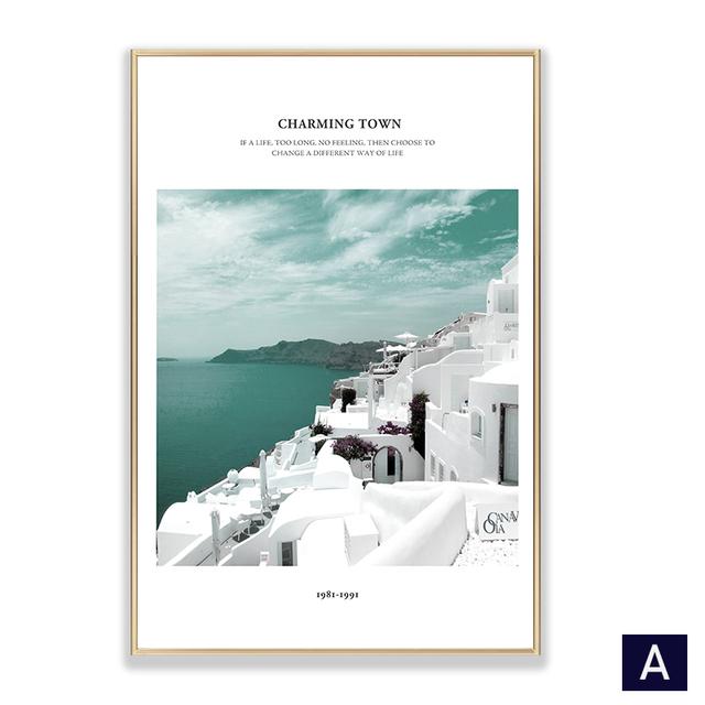 

Известные туристические достопримечательности, картина на холсте, очаровательный пейзаж, принты плакатов, скандинавский стиль, Настенная картина, домашний декор 21cm×30cm NoFrame