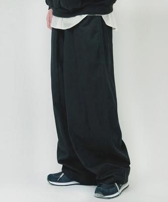 GLW Wide Cut Balloon Pants Cotton Black