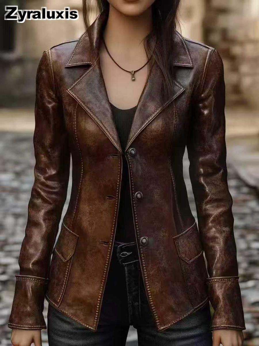 Autumn New Style Chic Leather Jacket