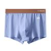 Men Boxer Underwear Elastic Mid-Waist Design Breathable Shorts Briefs Patchwork Color U-Convex Ribbed Smooth Wiring Panties