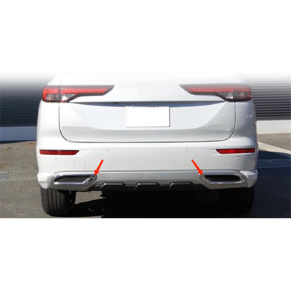 Хромированная ABS Накладка на Рамку Заднего Бампера для -2024 Mitsubishi Outlander 2 шт.