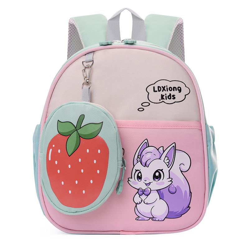 

Привлекательный рюкзак для дошкольников с очаровательной мультяшной графикой для малышей в возрасте от 2 до 4 лет Pink Green