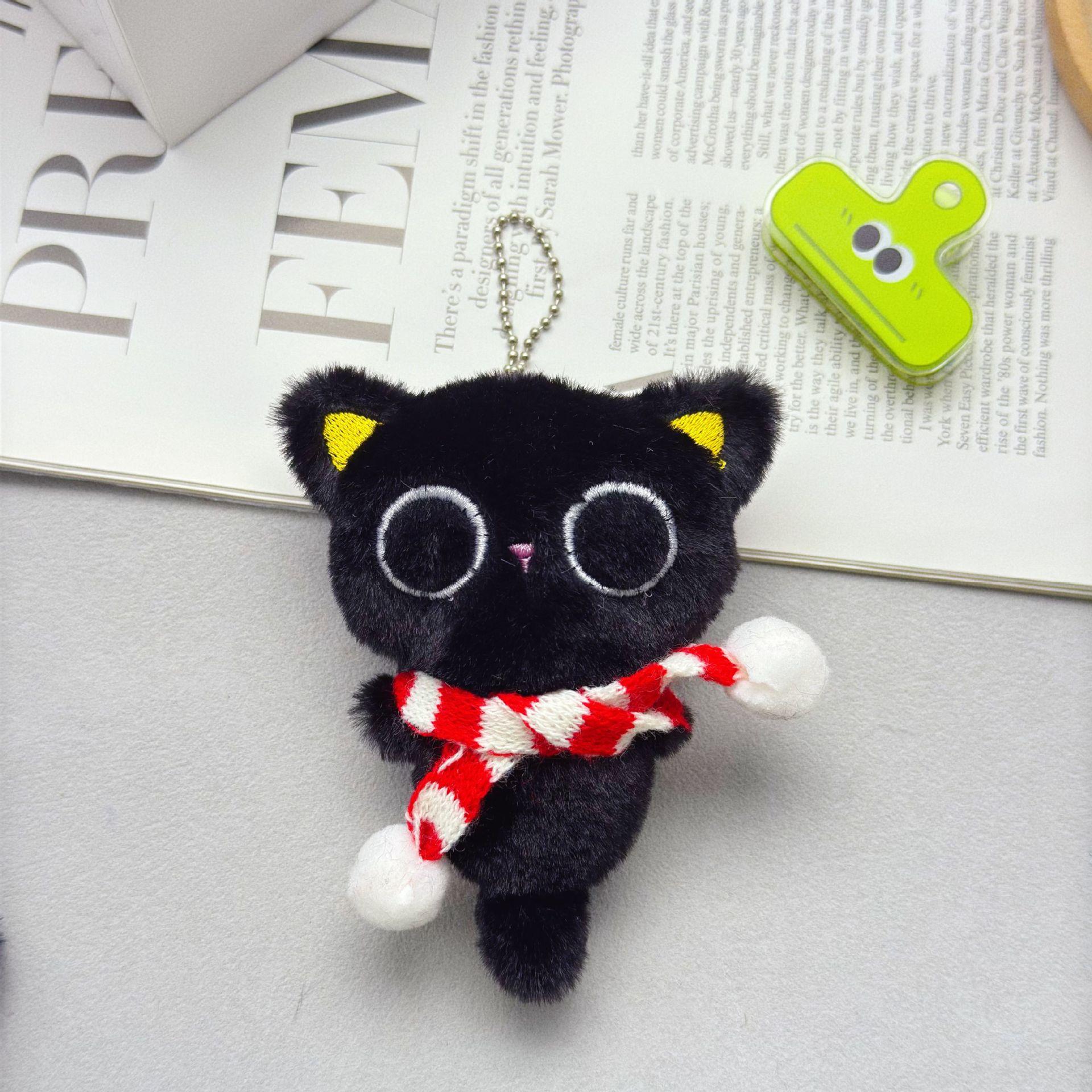 

Popular Little Black Cat Plush Doll Pendant Cute Doll Doll Keychain Children s Bag Pendant Gift