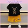 Stylish And Comfortable Boys Summer Outfit Set For Kids Soft Cotton Two Piece Clothing