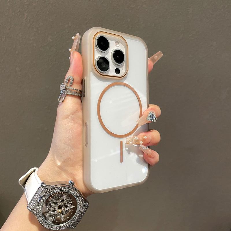 Clear Slim Wireless Charge for Magsafe Case For iPhone 16 Pro 15 Pro Max 14 13 12 11 Magnetic Shockproof Transparent Hard PC Phone Cover