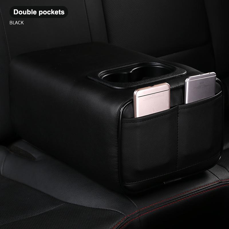 Car Second Row Rear Central Armrest Box with Cup Holder Arm Rest For SKODA Octavia Rapid Yeti Fabai KAROQ Superb 2010-2023