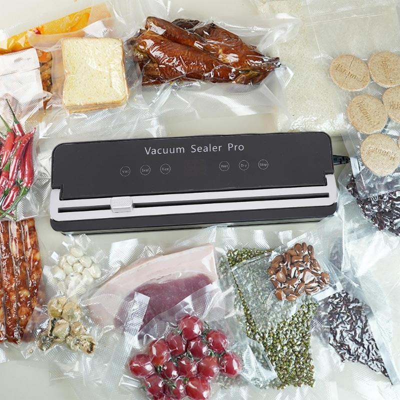 110V Vacuum Sealer Machine Multifunctional Food Sealer Bag Storage Food Vacuum Sealer Vacuum Sealer for Home