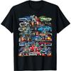 Car Madness Muscle Cars Classic Cars and Hotrods Cartoon T-Shirt
