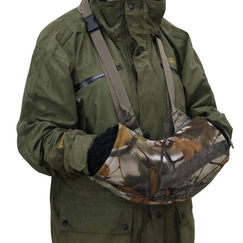Hand Warmer Pouches Hand Muff Football Hand Warming Pouches Hand Warmer Pocket with Adjustable Strap for Outdoor Sports