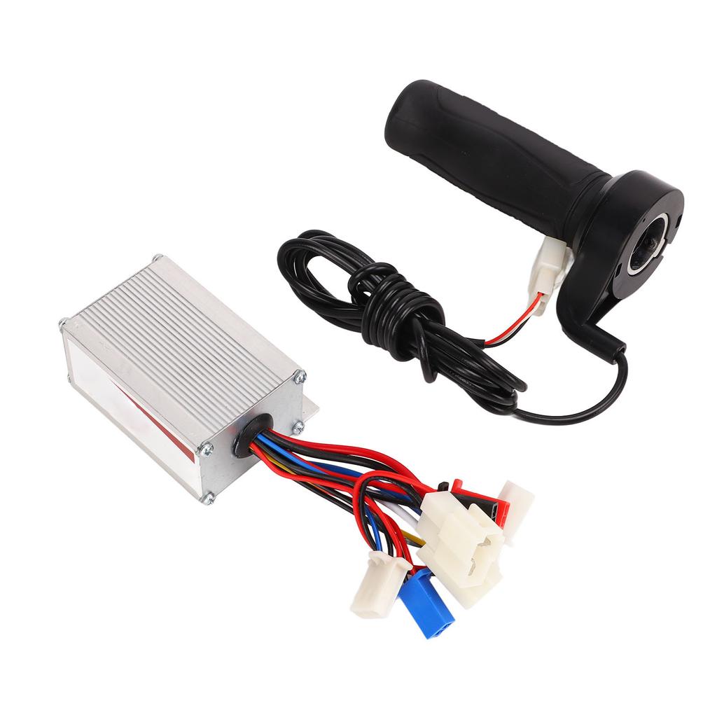 12V 250W Aluminum Alloy Brushed Speed Controller Long Line Throttle Twist Grip Set for Electric