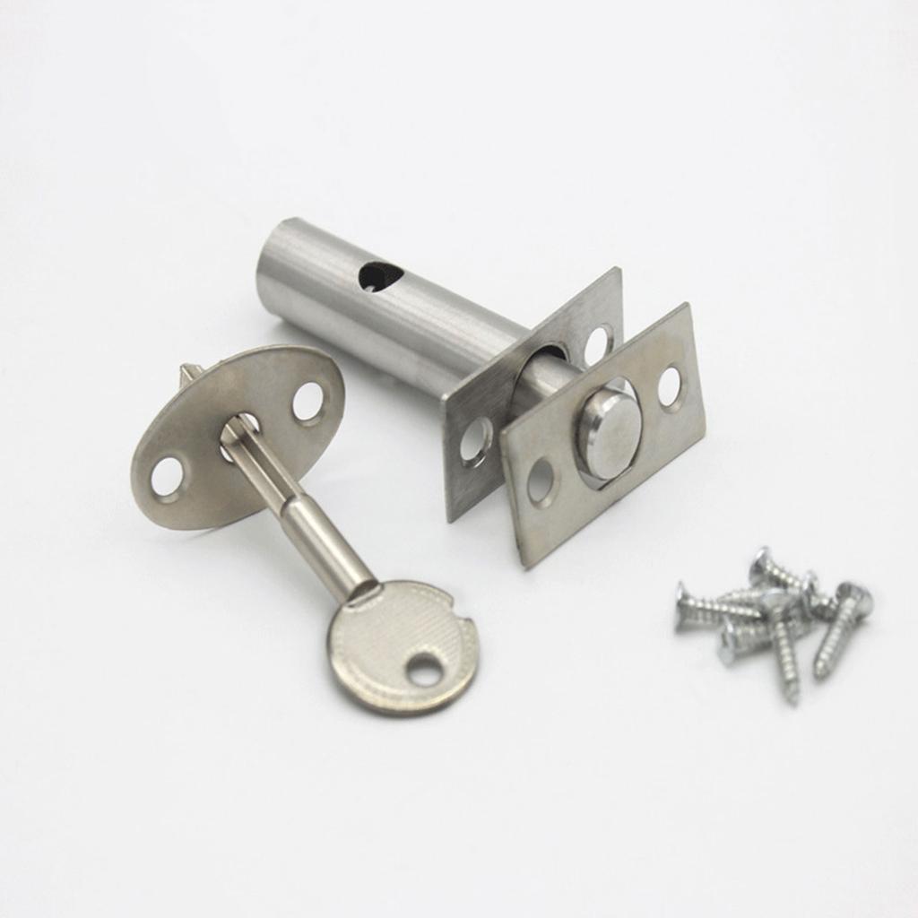 Stainless Steel Invisible Mortise Door Lock Iron Pipe Well Lock Fire Door Escape Aisle Lock Furniture Hardware