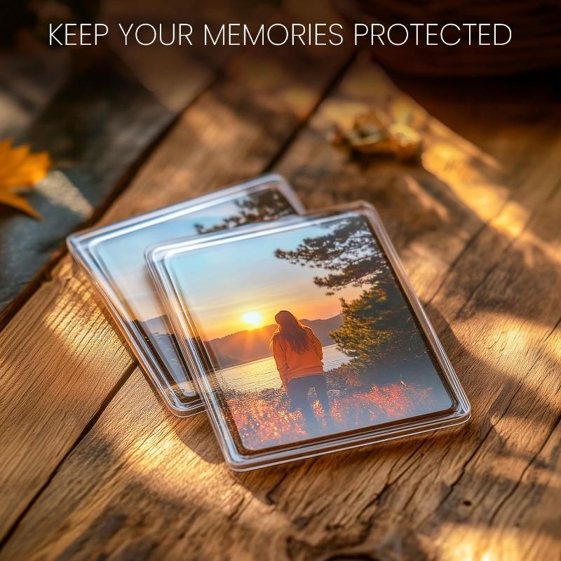 15pcs Blank Picture Frame, Insert Refrigerator Magnet, Semi-Transparent Transparent Acrylic Blank Refrigerator Small Picture Magnet
