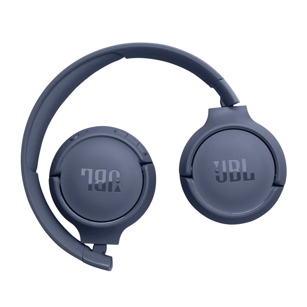 JBL TUNE 520BT Bluetooth On-ear Headphones USB Type-C Charging 57 Hours Playback Multi-point Connection Blue JBLT520BTBLU