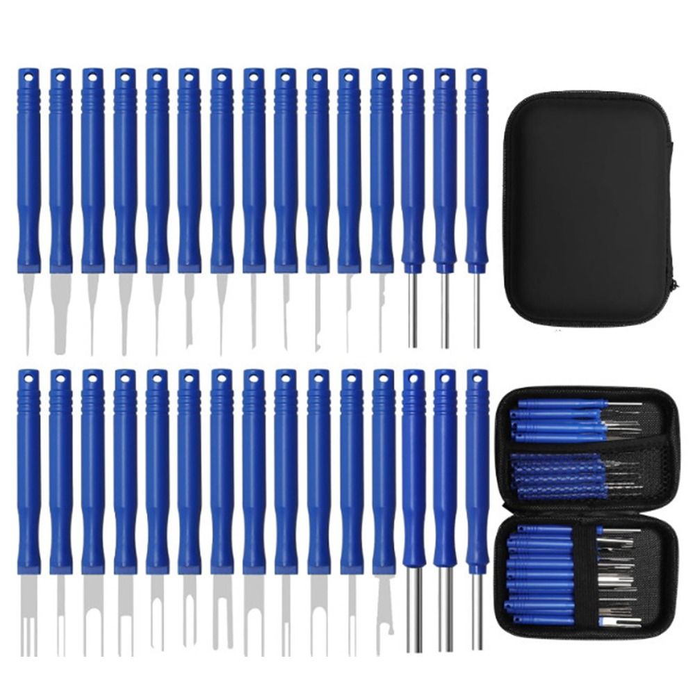 30Pcs/set Handheld Wire Terminal Removal Tool Reusable Pin Connector Removal Tool Automotive Repair