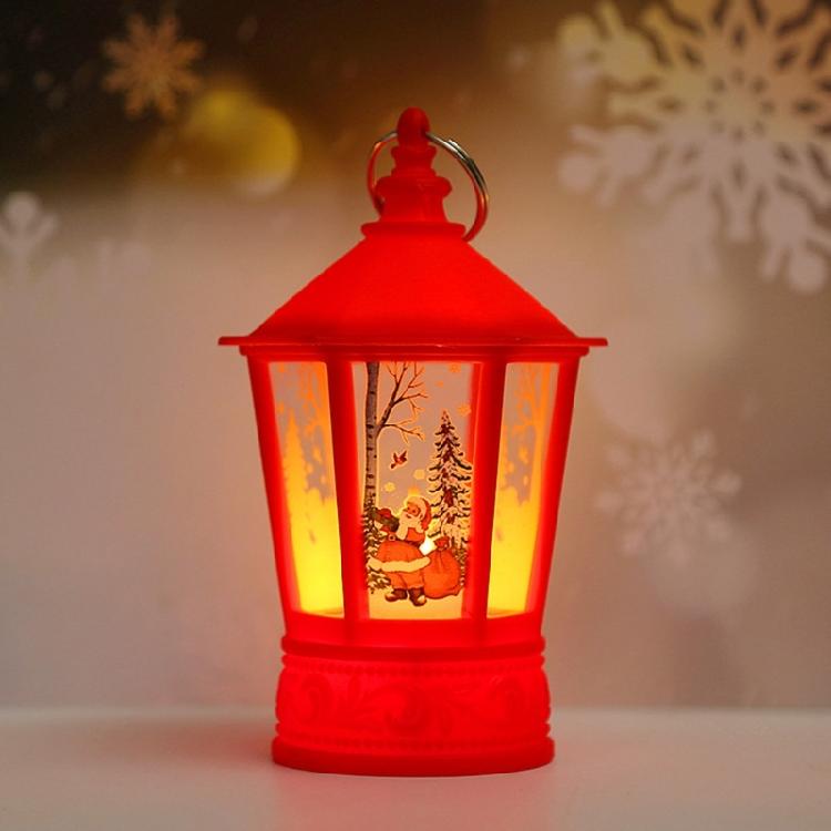 Christmas Lantern LED Lighted Holiday Hanging Home Decorations Family Gift