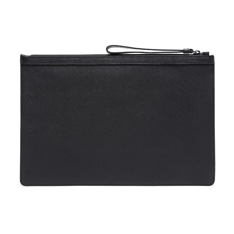 Bally Bollis Classic Red And White Striped Business Zipper Logo Leather Wallet Clutch Men Wallets Black 6224351