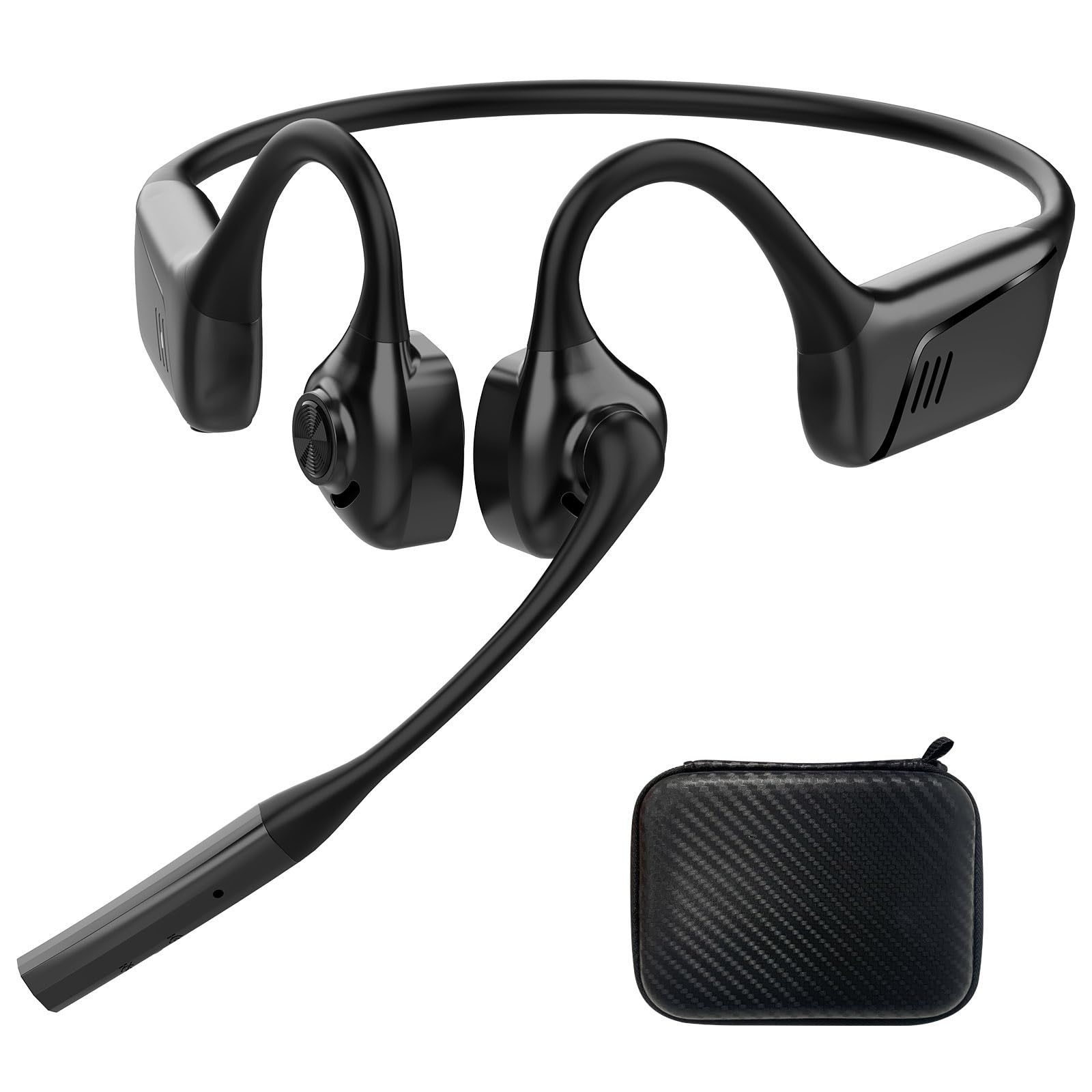 

Bluetooth headphones with wireless headset with mute supports designed for home and driving not bone conduction Open-ear microphone, noise-canceling чорний