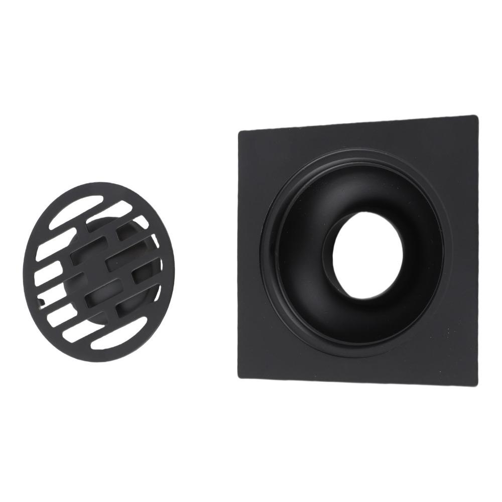 Black Shower Drain Odor Proof Sewer Drain Antique Bathroom Drain Balcony