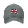 UK Flag Baseball Cap Outdoor Women Unisexs Adjustable