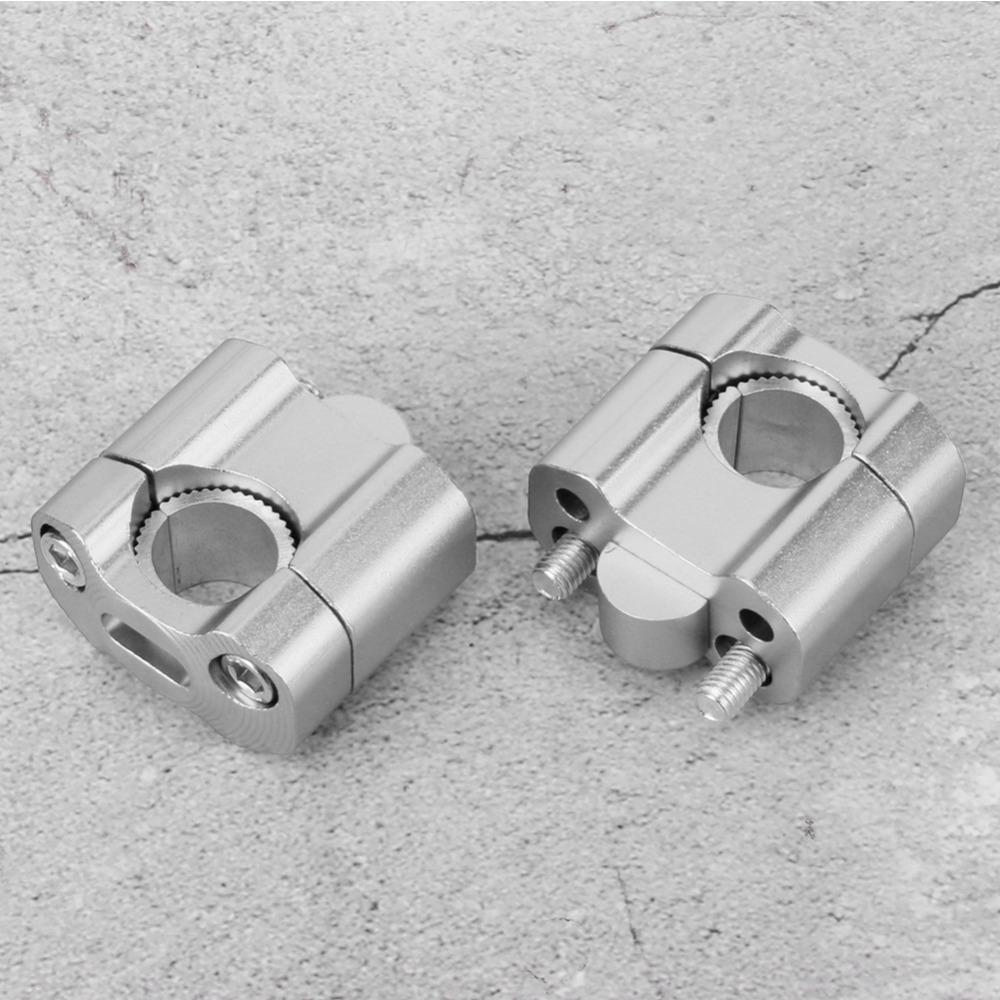 2pcs CNC Aluminum Alloy Motorcycle Handlebar Mount Clamps Fat Bar Mount Clamps  For Dirt Bikes