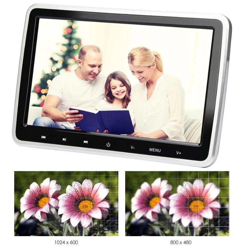 10.1-inch External Headrest DVD Monitor, In-car Rear Seat DVD Player, Rear-seat Electronics.