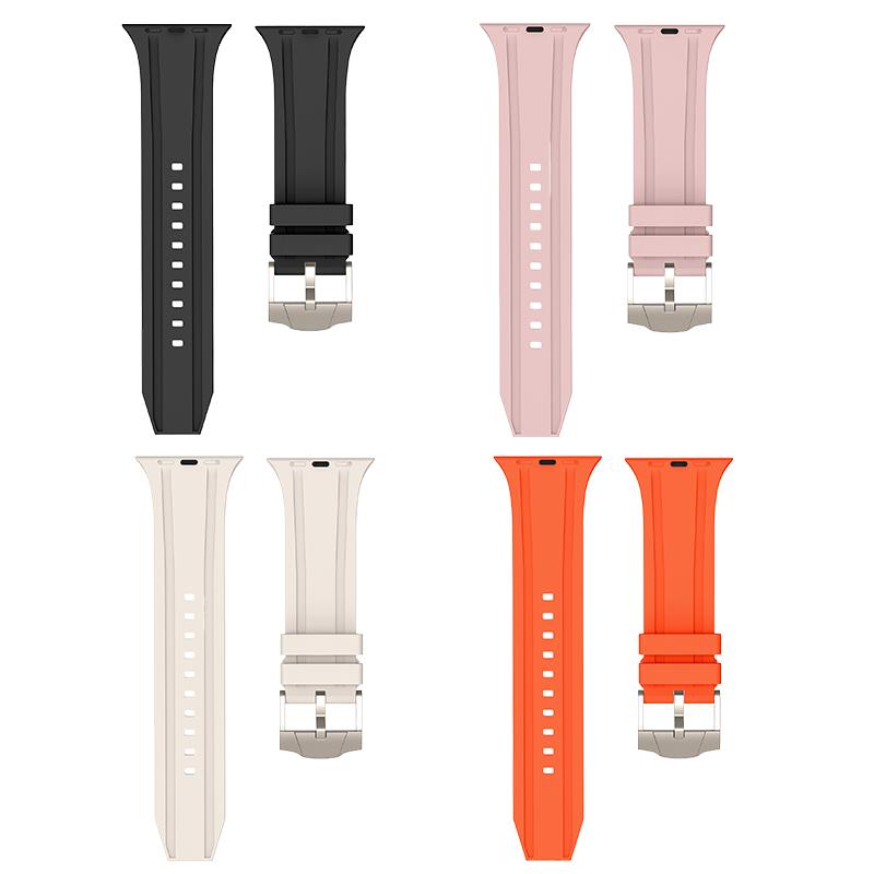 Factory Supply Low Price 38mm 40mm 41mm 42mm 45mm 49mm Silicone Sport Loop Pin Buckle for Watch Band for Strap