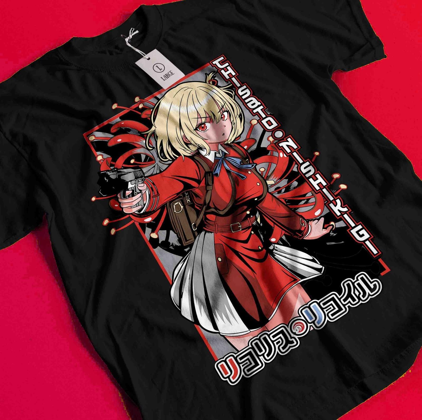 

Lycoris Recoil Shirt Chisato Tshirt Kurumi Inoue T-Shirt Mizuki Tee Majima Mika BB1610 M