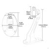 Security Camera Mounting Bracket,Adjustable Angle,Aluminum Alloy,Easy To Install Compact Wall