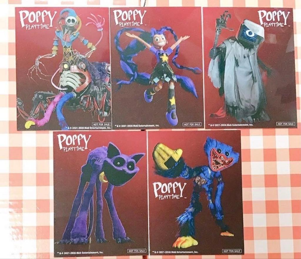 Poppy Playtime Bonusová průhledná karta Kompletní prototyp Haggy Waggy