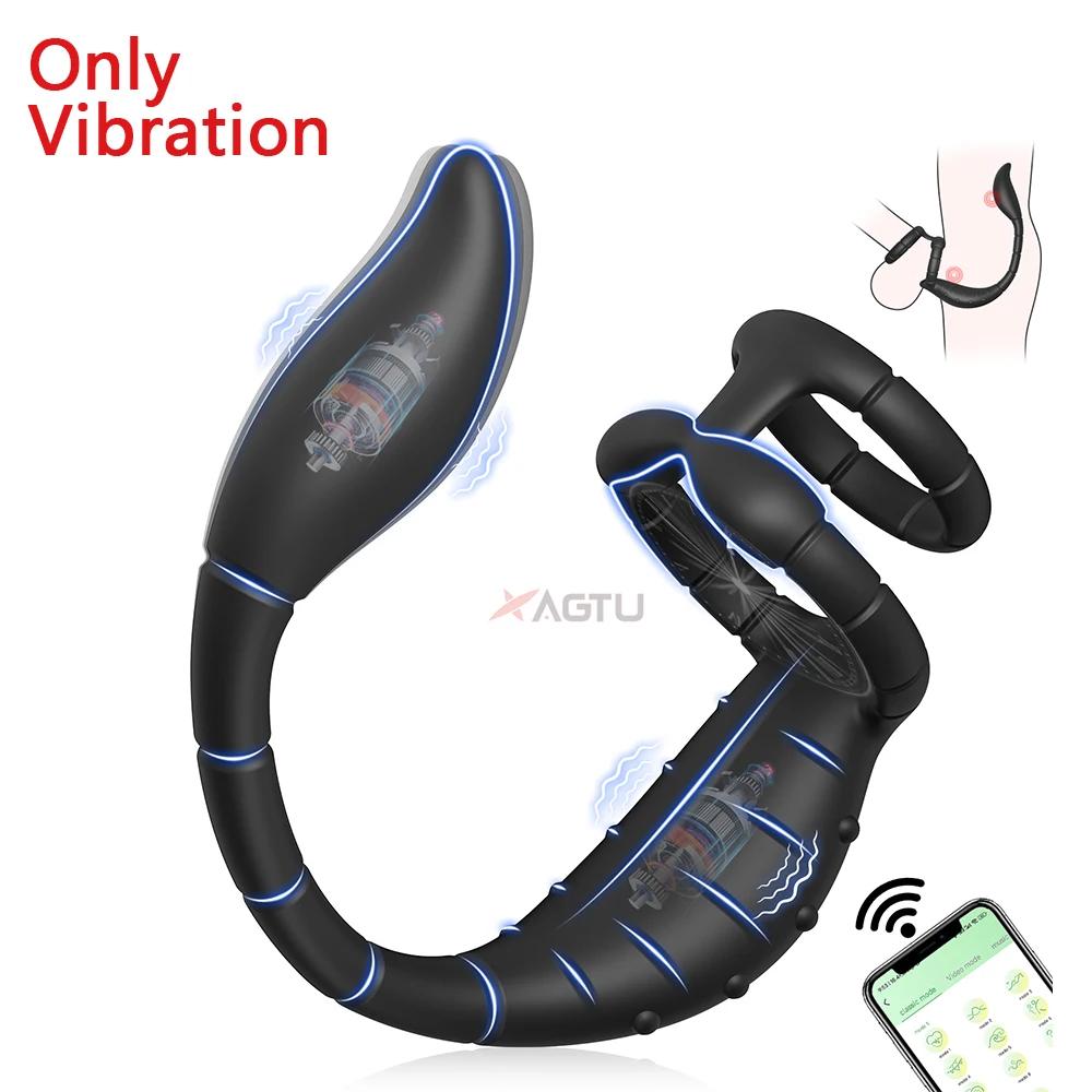 APP-gesteuerter rotierender Analstecker für Männer, Butt Plug, Penisring, Damm, Analvibrator, Prostata-Massagegerät, Sexspielzeug für Männer, Fernbedienung möglich