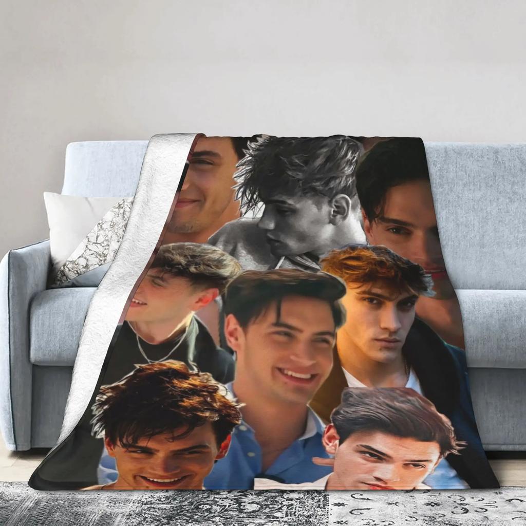 Culpa Mia Collage Nick Plush Blanket for Kids  Soft Flannel Throw for Couch Chair Sofa or Bed  Warm Cozy  HighQuality Design