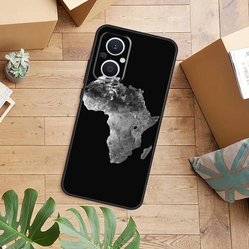 Africa Map Case For OPPO Reno 13F 14F 12F 10 11 12 13 14 Pro 8T 7 8 Lite OPPO Find X9 X6 X5 X8 Pro Cover