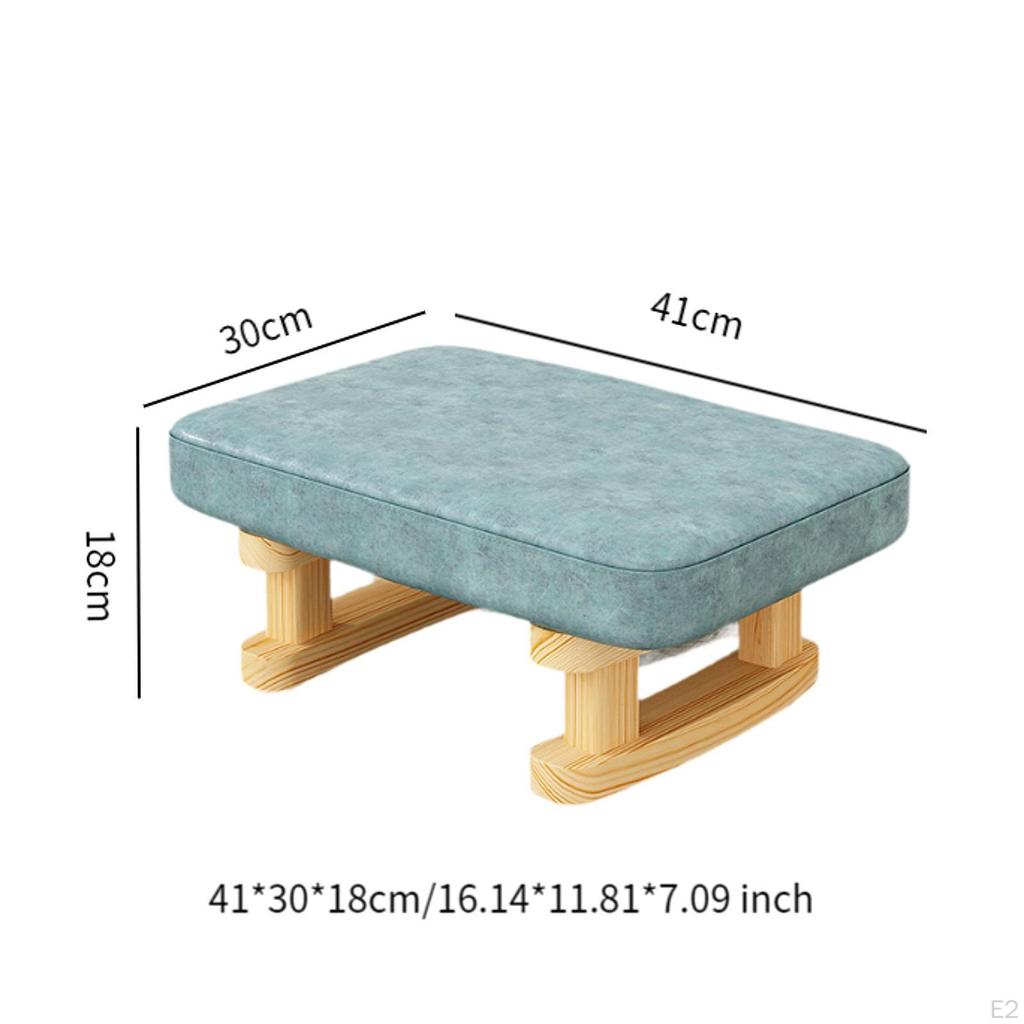 Ergonomiczny drewniany podnóżek na nogi do domowego biura