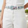Printed PU Leather Waistband Korean Style Retro Waistband Fashion Floral Belt  Outdoor