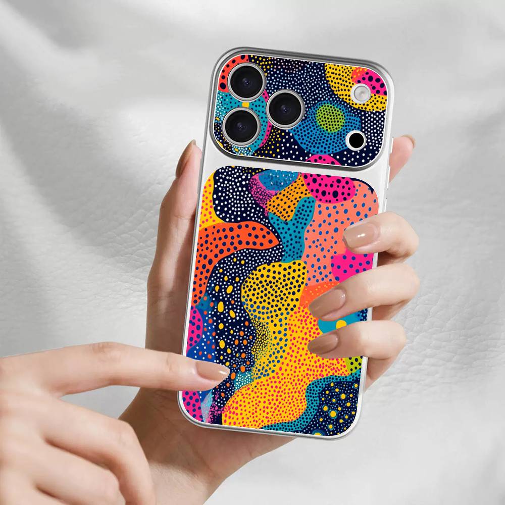 Popular Art Y-Yayoi KusamaS Back Cover Decal Protective For Iphone 17 Pro Max Skin Sticker Back Protective Decorative Sticker