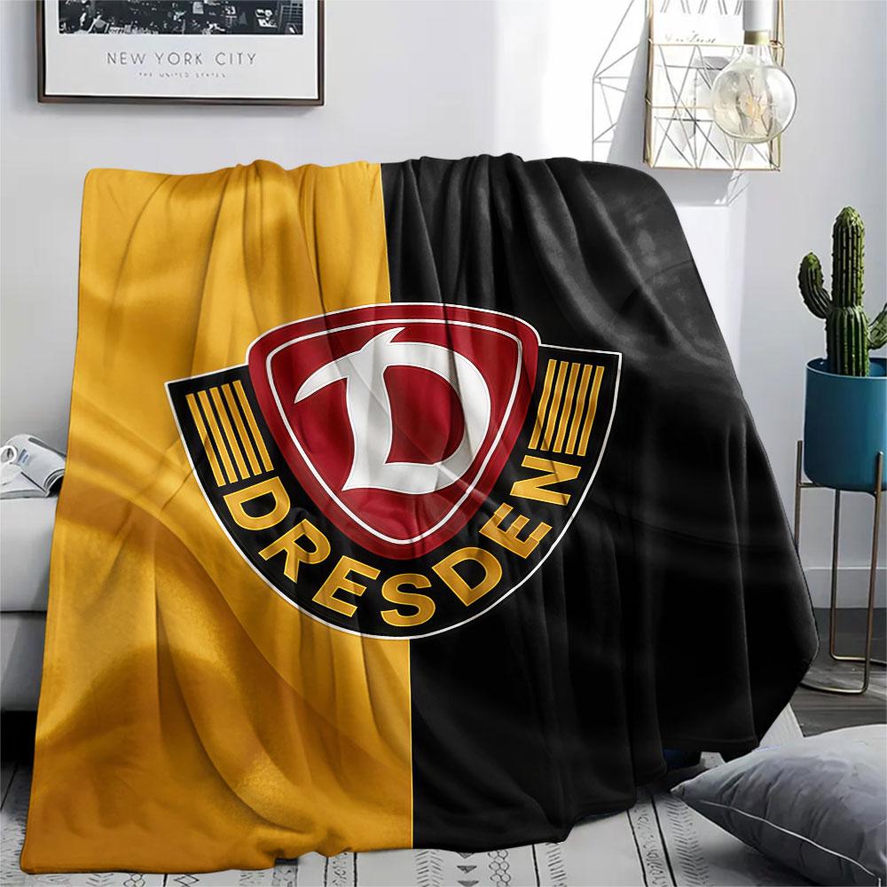 1 Stück Dynamo Dresden gemusterte Flanelldecke für alle Jahreszeiten geeignet für Heimdekoration Wärme und Komfort Geschenke Feiertagsgeschenk