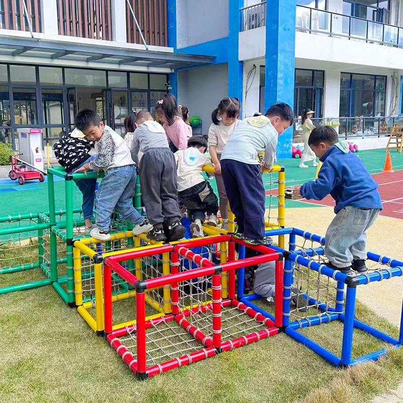 Outdoor Maze Tunneling and Climbing Toy for Kindergarten Kids