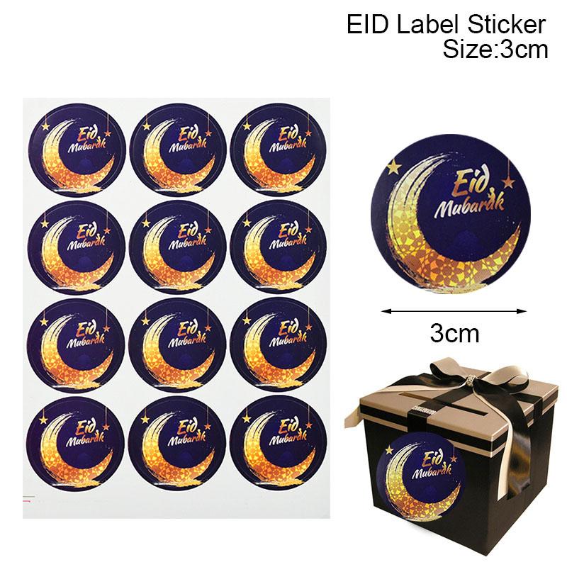 60/120 stücke Ramadan EID Mubarak Dekorationen Papier Aufkleber Geschenk Label Siegel Aufkleber Islamischen Muslimischen Eid al-fitr Dekoration Liefert