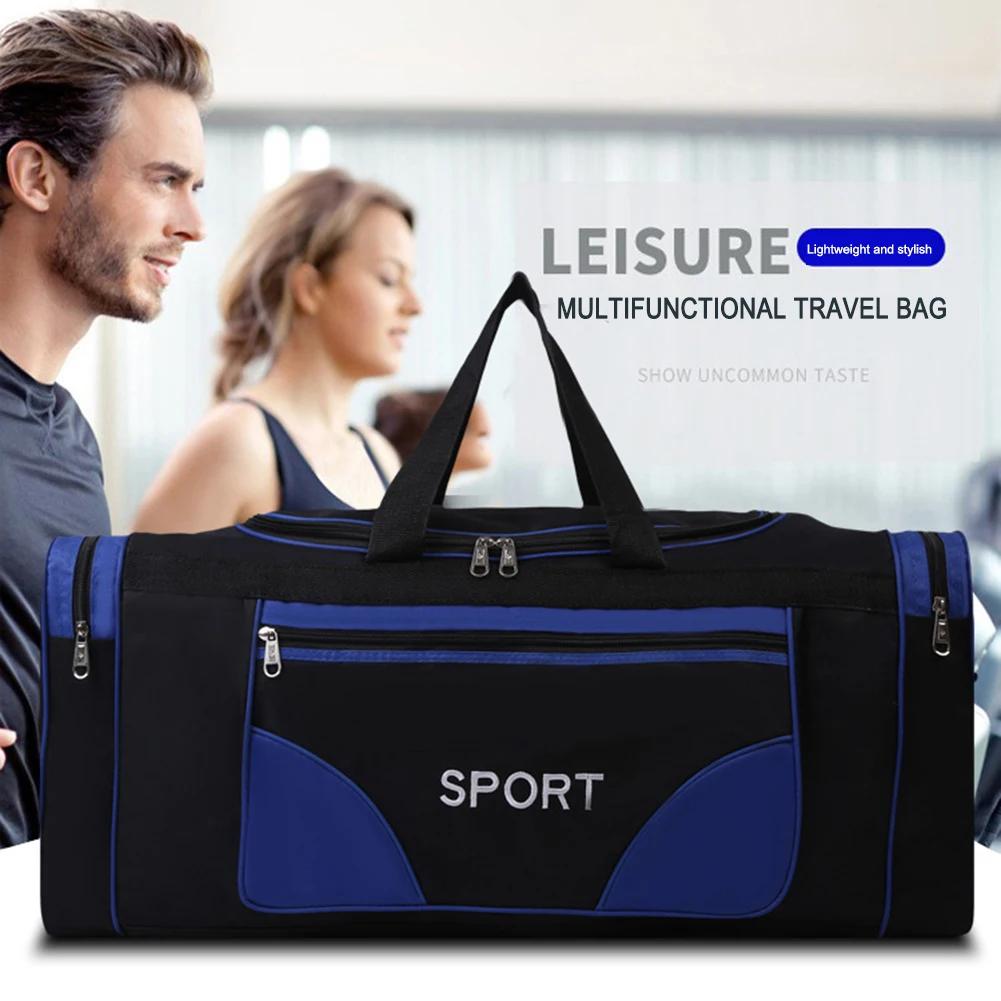 Oxford Fitness Bag Large Capacity Yoga Sports Backpack Waterproof Multifunctional Adjustable Shoulder Strap For Outdoor Football