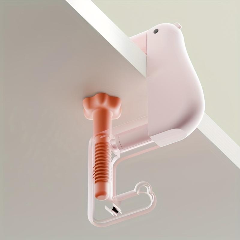 3pcs Thinking Duck Schoolbag Hook Adjustable Detachable Office Bag Desk-Side Hanging Hooks Portable Multi-Functional for Student