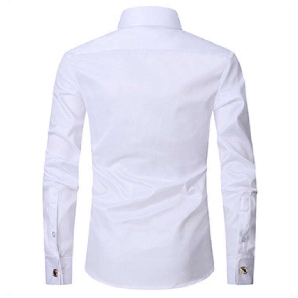 Men's Large-sized Checked Long-sleeved Shirt, Digital Printed Lapel Light Button Shirt For Men