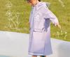 Large Children's Raincoat for Girls and Boys, Age 8, One-Piece Poncho with Backpack Space, School-Use, Rainproof.