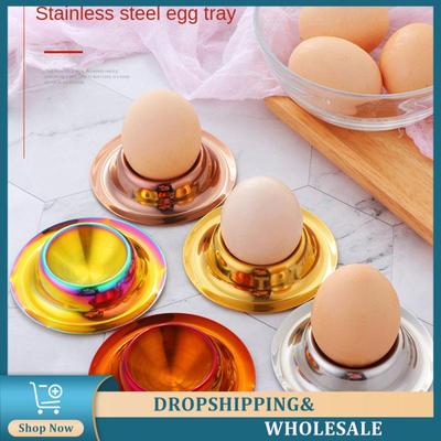Eierbecher aus Edelstahl für weichgekochte Eier, Eierhalter, Tischbecher, Küchenutensilien-Set, Frühstücks-Dampfgestell, Form zum Pochieren von Eiern