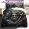 Metal reliefs Pattern Bedding Quilt Set Quilt Cover Pillowcase Home Decoration Birthday Gift (1 * duvet cover + 2 * pillowcase, without core)