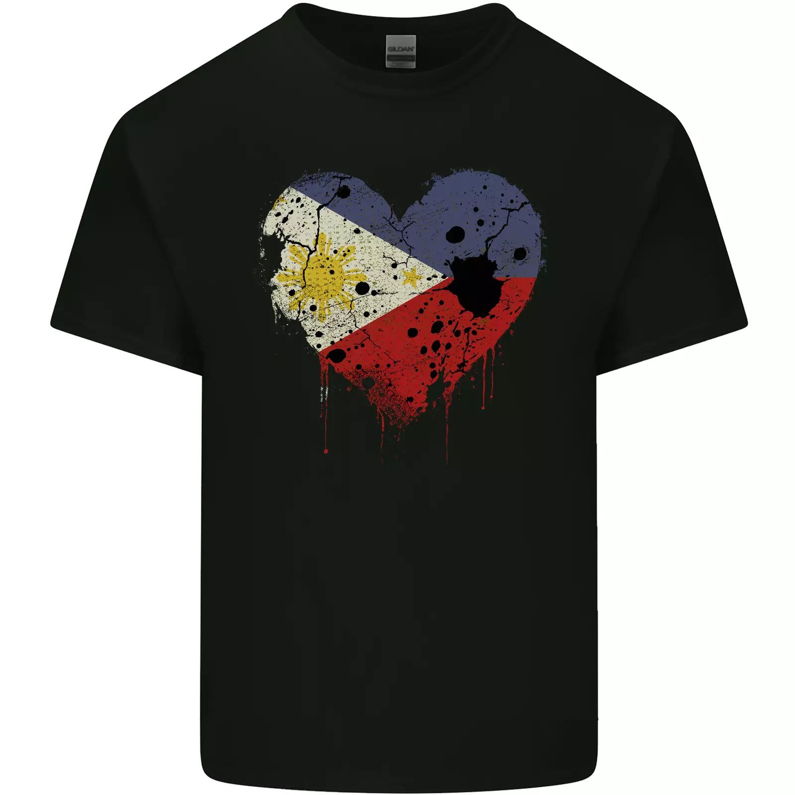 

Love Philippines Flag Philipino Day Football Kids T-Shirt Childrens 160