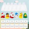 6pcs Christmas Pocket Animals Employee Appreciation Cards Duck Inspirational Keepsake For Holiday Greetings Team Incentives Gift